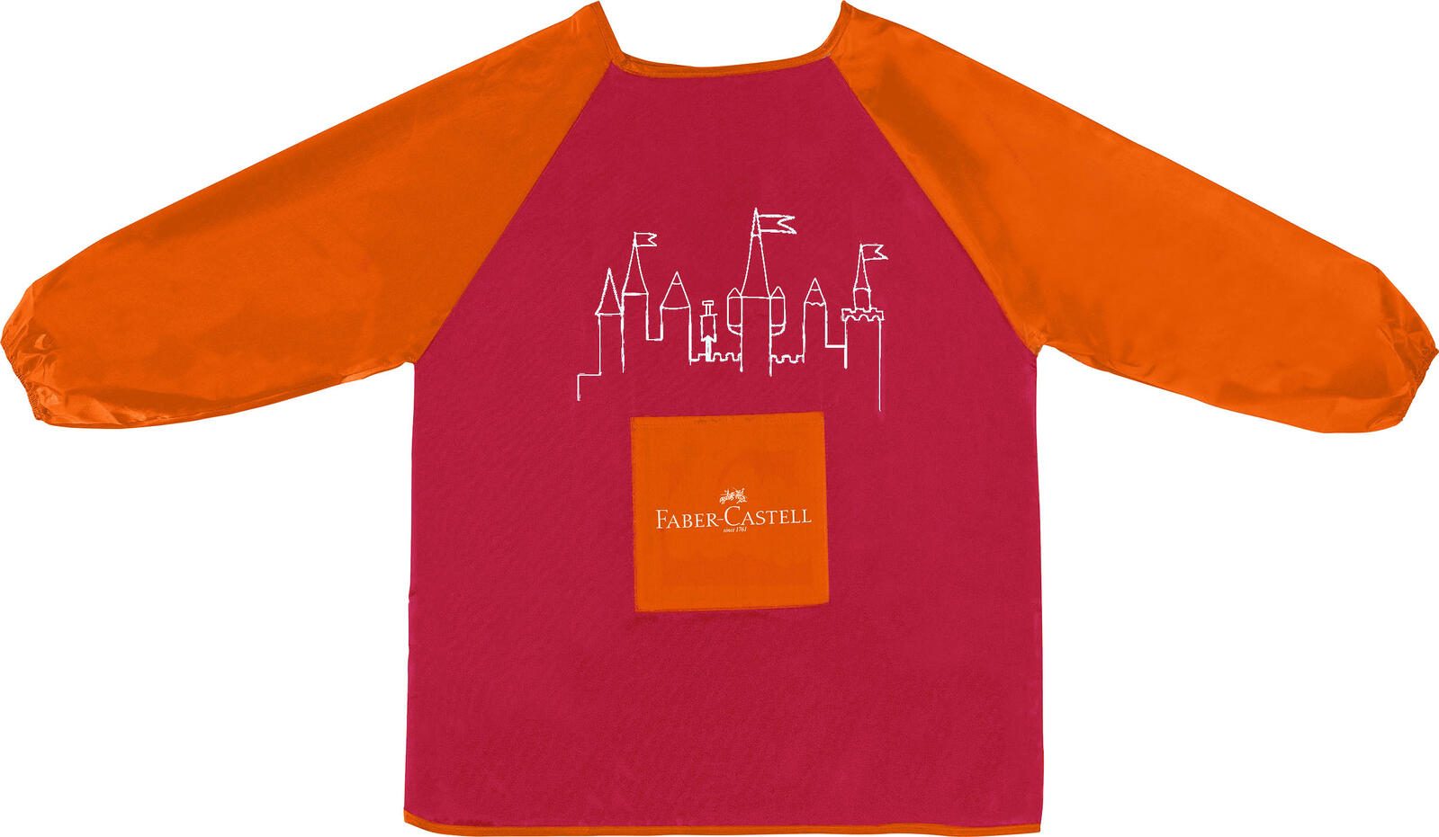 FABER-CASTELL unisex Kinder Malschürze rot/orange