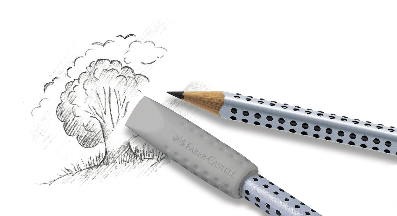 FABER-CASTELL Radiergummis grau