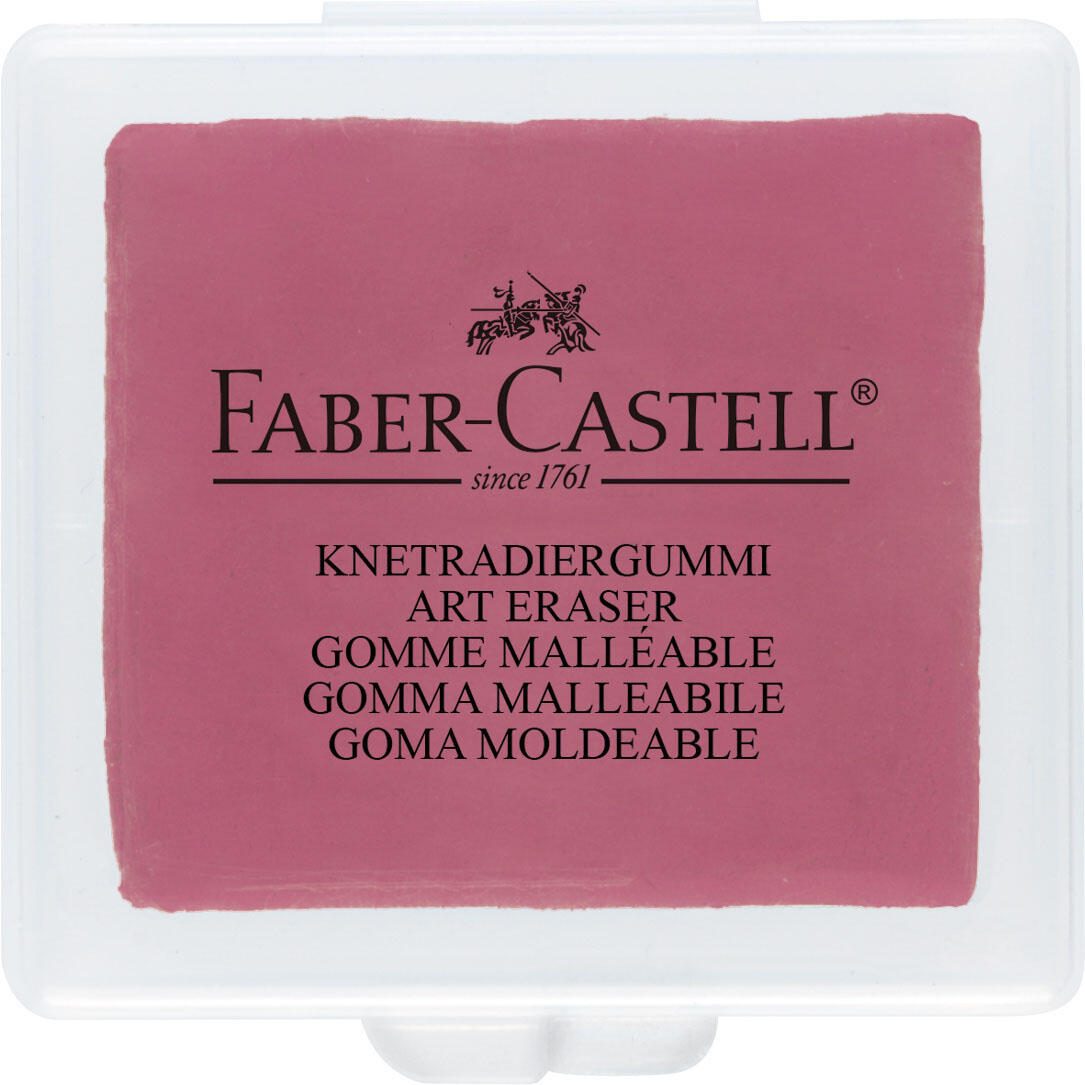 FABER-CASTELL Knetgummi gelb, rot oder blau