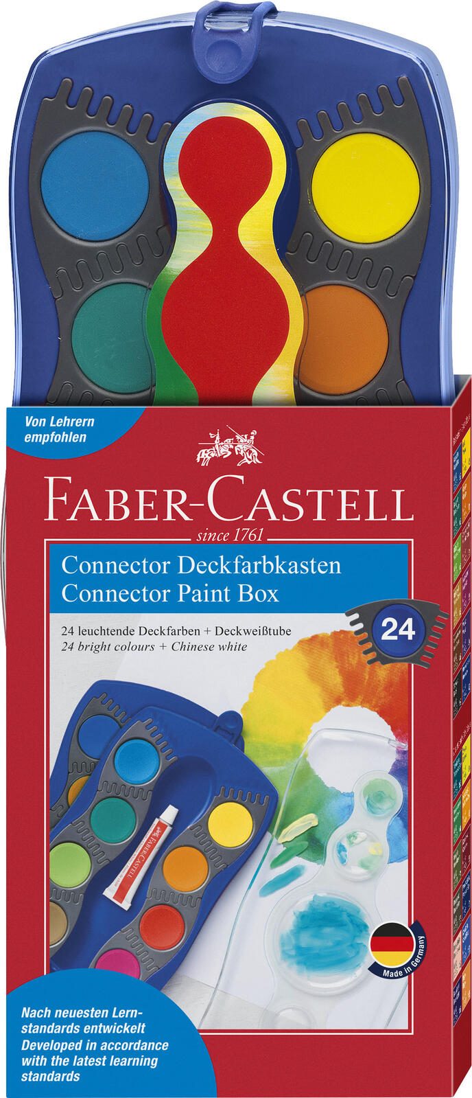 FABER-CASTELL Wasserfarbkasten 24 Farben