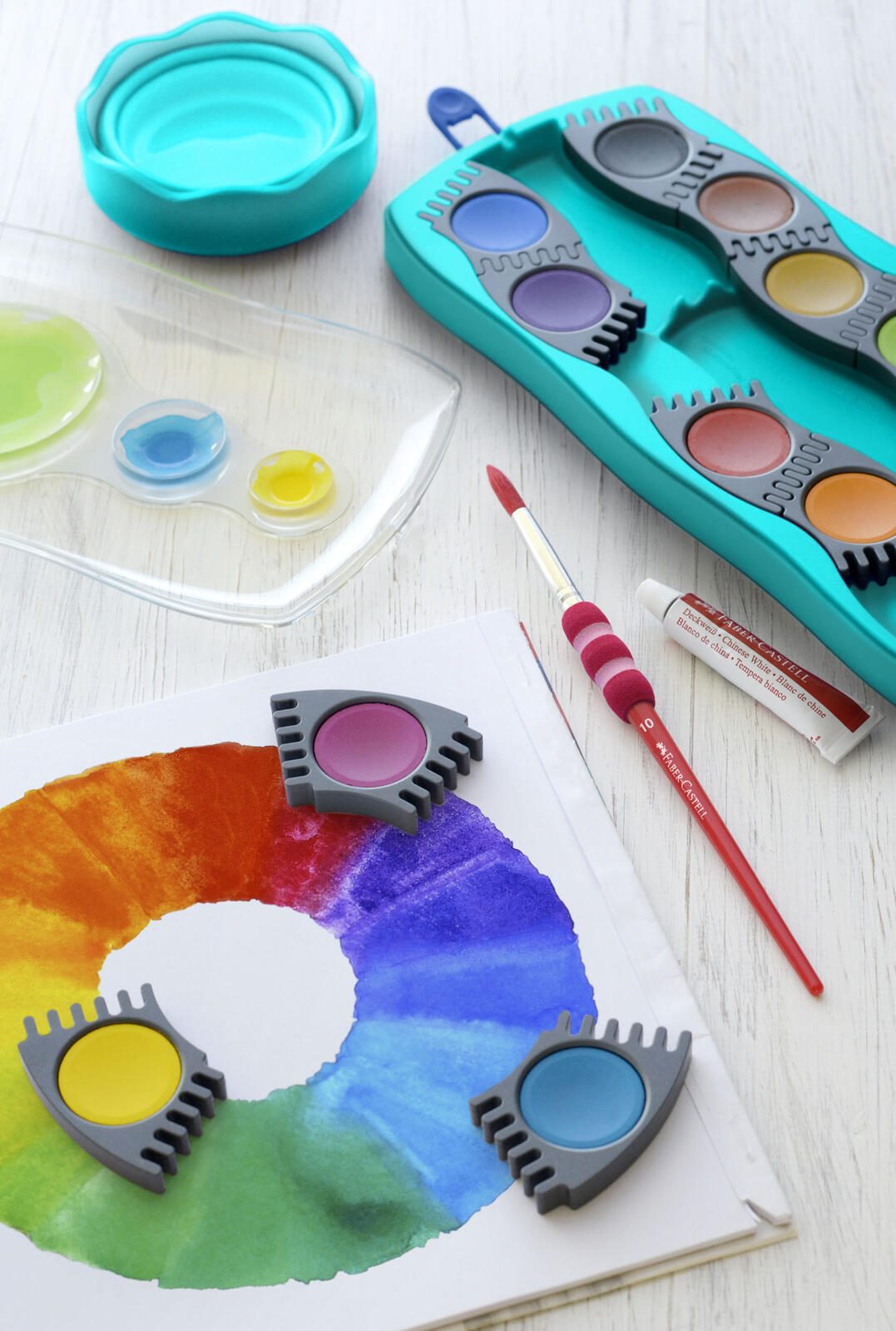 FABER-CASTELL Wasserfarbkasten 12 Farben