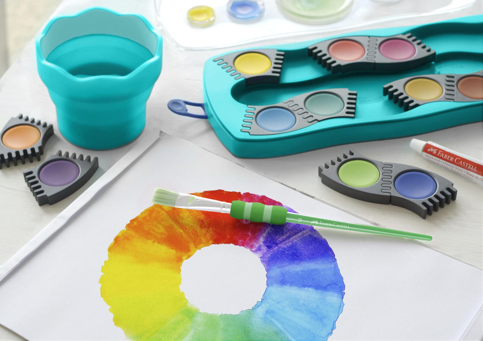 FABER-CASTELL Wasserfarbkasten 12 Farben