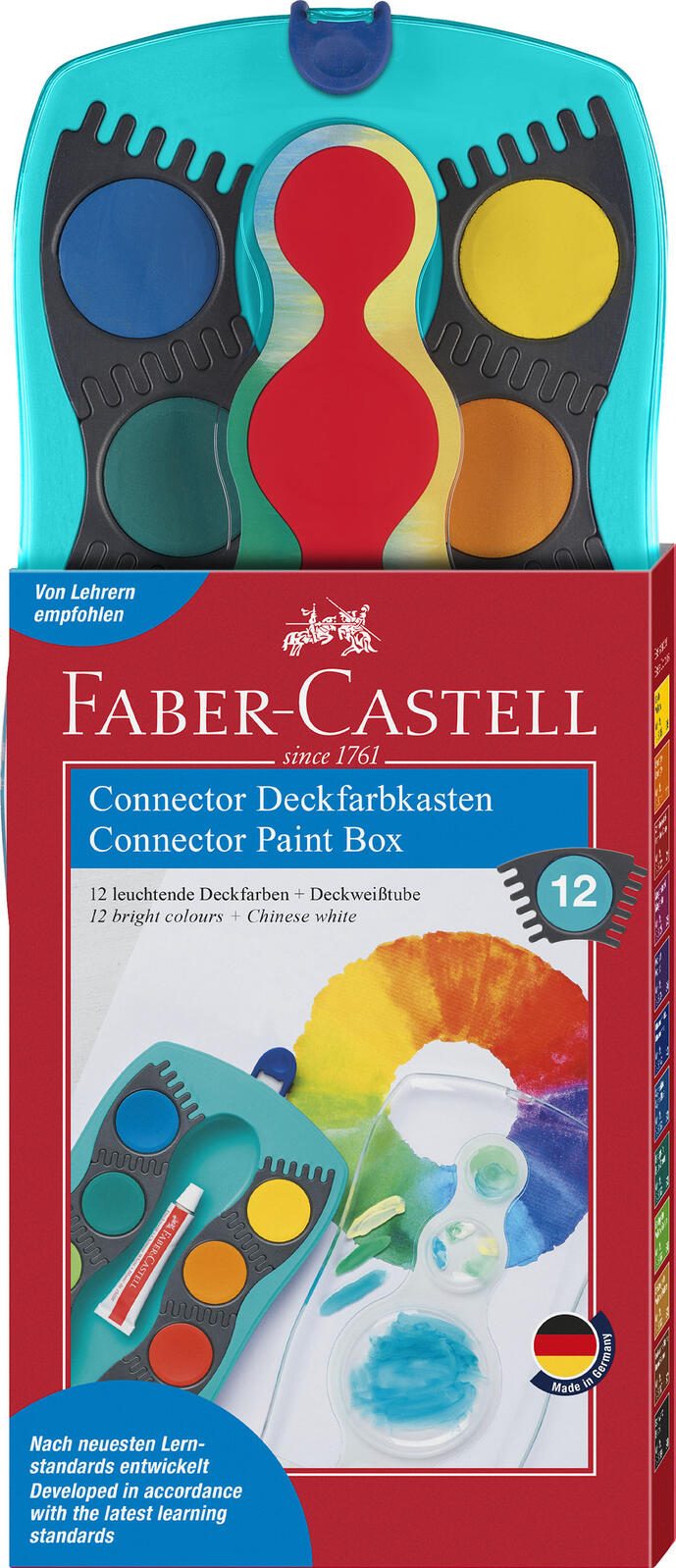 FABER-CASTELL Wasserfarbkasten 12 Farben