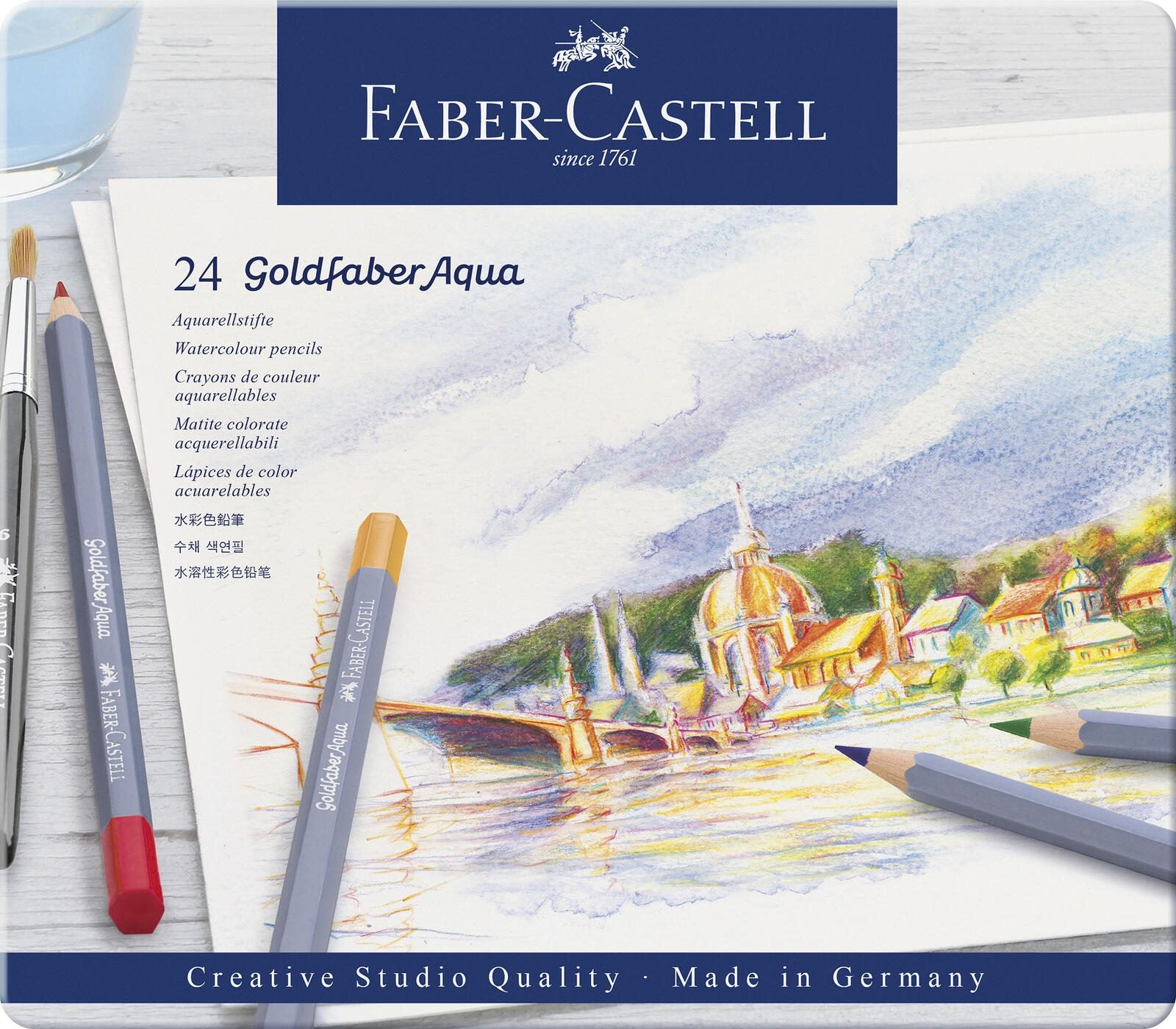 FABER-CASTELL Aquarellstifte Mehrfarbig