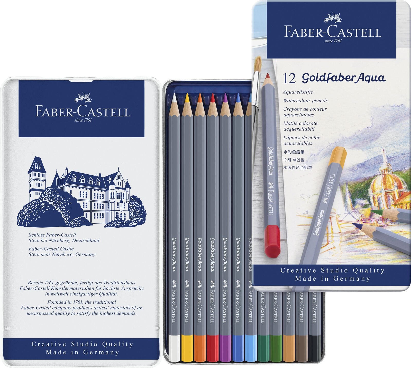 FABER-CASTELL Aquarellstifte Mehrfarbig