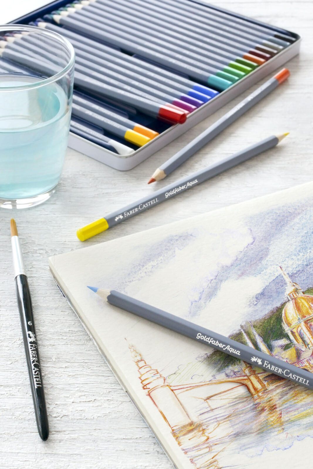 FABER-CASTELL Aquarellstifte Mehrfarbig