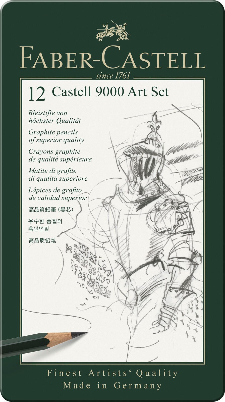 FABER-CASTELL Bleistift-Set 9000 Art Set 8B-2H