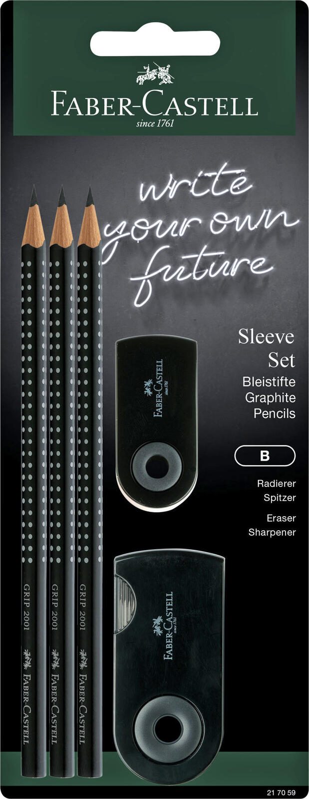 FABER-CASTELL Bleistift-Set GRIP 2001