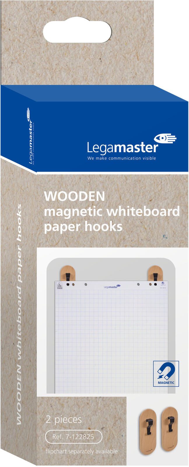 Legamaster Flipchart-Halter magnetisch braun für Flipchart-Blöcke