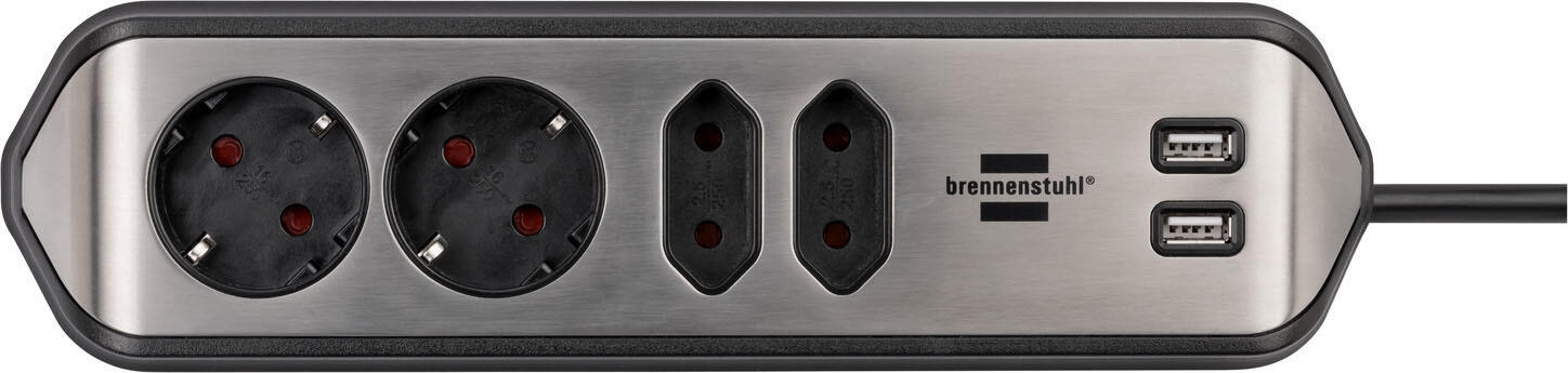 brennenstuhl Steckdosenleiste 2 m