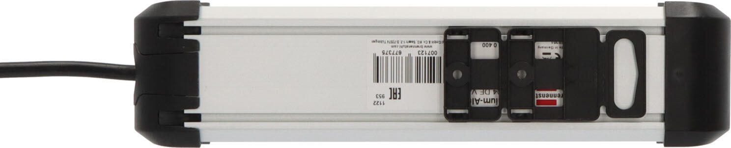 brennenstuhl Steckdosenleiste mit Schalter Premium-Alu-Line 1.8 m