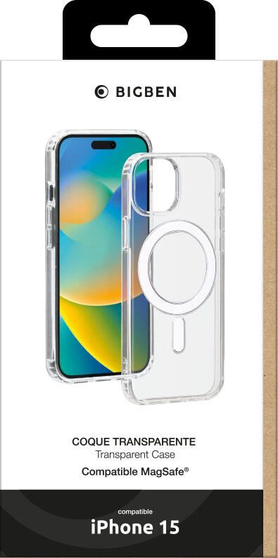 BigBen Handy-Cover MagSafe Case für iPhone 15 transparent