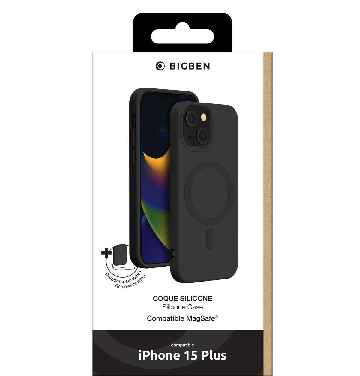 BigBen Handy-Cover MagSafe Soft Case für iPhone 15 Plus schwarz