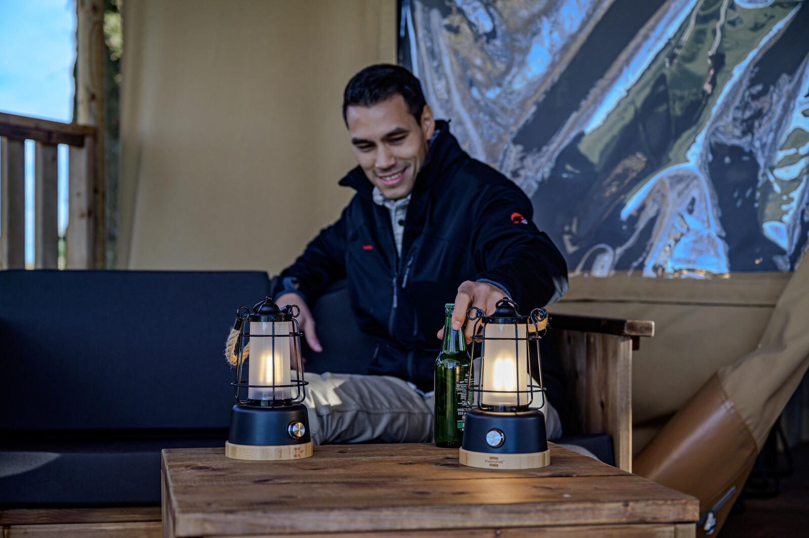 brennenstuhl Campinglampe schwarz