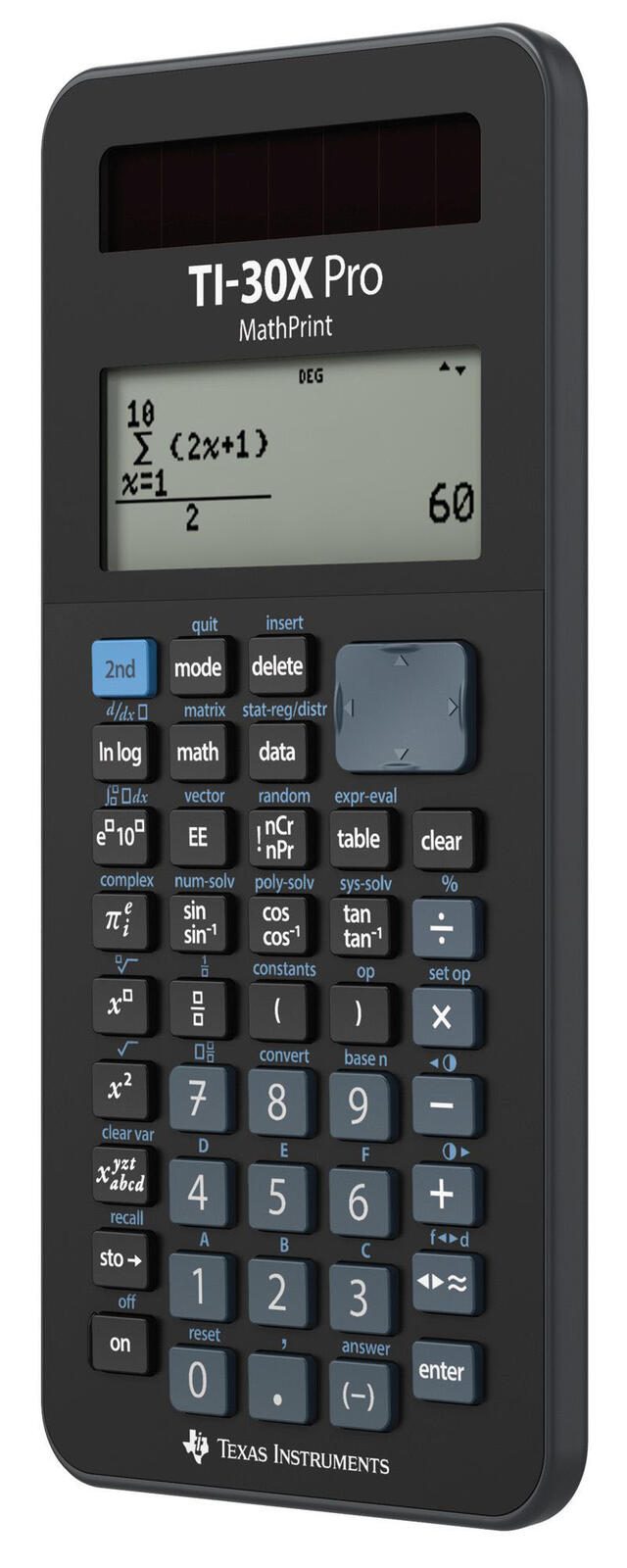 TEXAS INSTRUMENTS TI-30X Pro MathPrint™ Wissenschaftlicher Taschenrechner schwarz