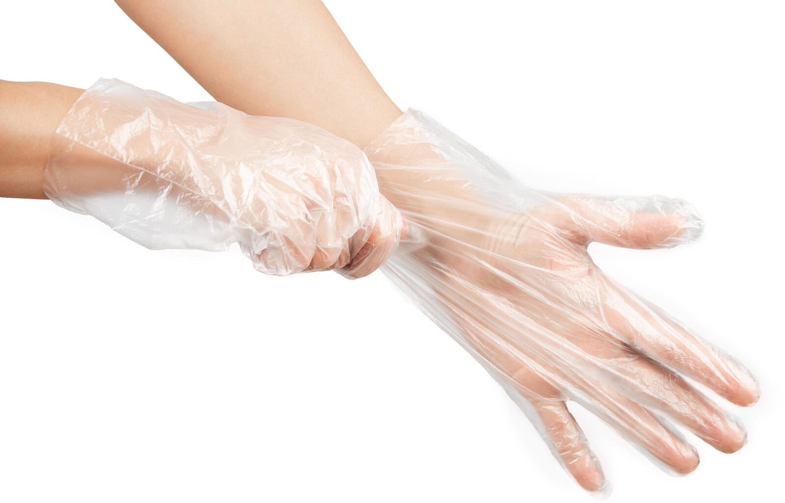 BBE SOLUTIONS Einmalhandschuhe L transparent