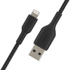 Belkin BoostCharge geflochtenes 1 m USB-A/Lightning Kabel, schwarz Belkin BoostCharge geflochtenes 1 m USB-A/Lightning Kabel, schwarz