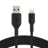 Belkin BoostCharge geflochtenes 1 m USB-A/Lightning Kabel, schwarz Belkin BoostCharge geflochtenes 1 m USB-A/Lightning Kabel, schwarz
