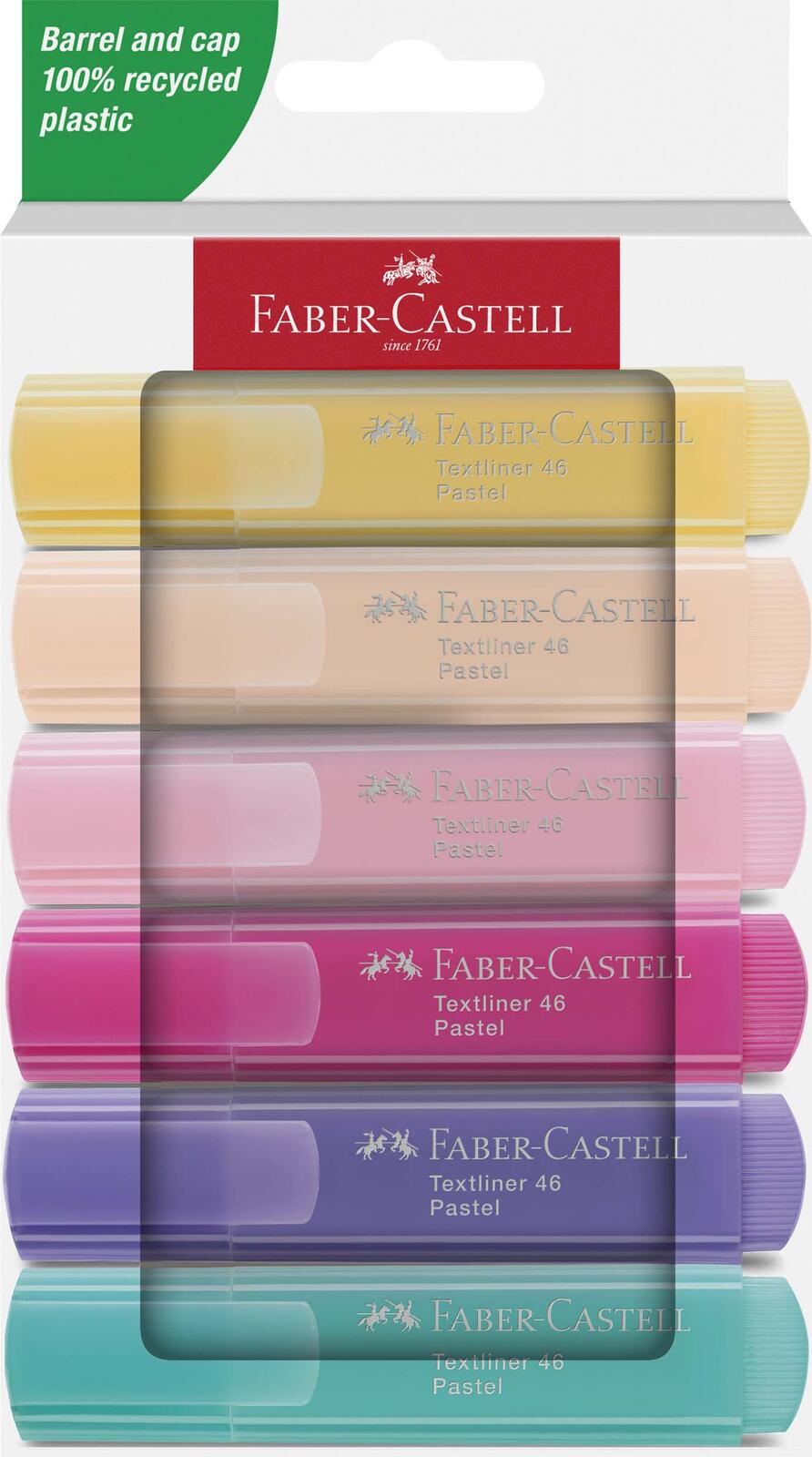 FABER-CASTELL TL 46 Pastell Textmarker Mehrfarbig
