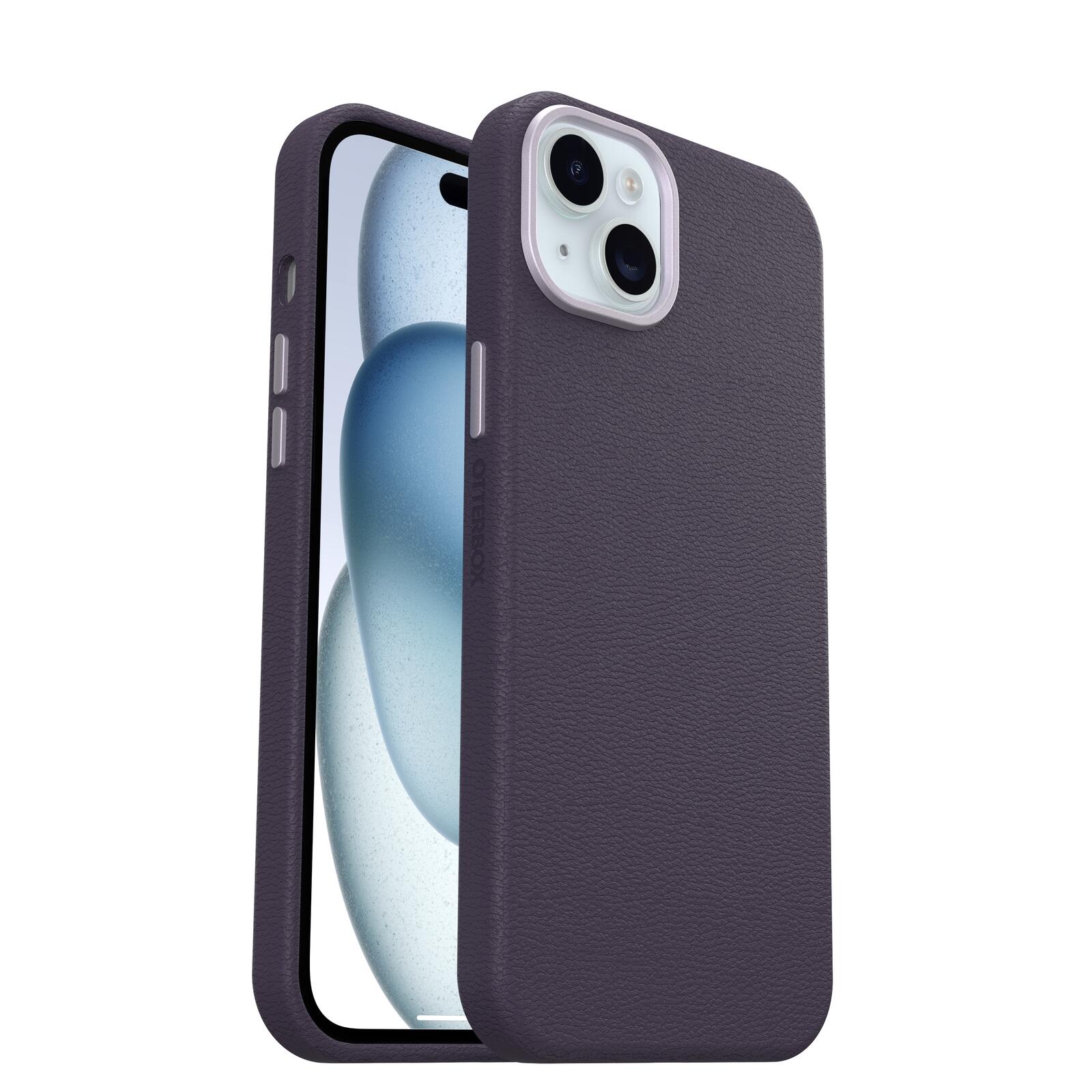 OtterBox Symmetry Cactus Leather Apple iPhone 15 Plus Plum Luxe - purple