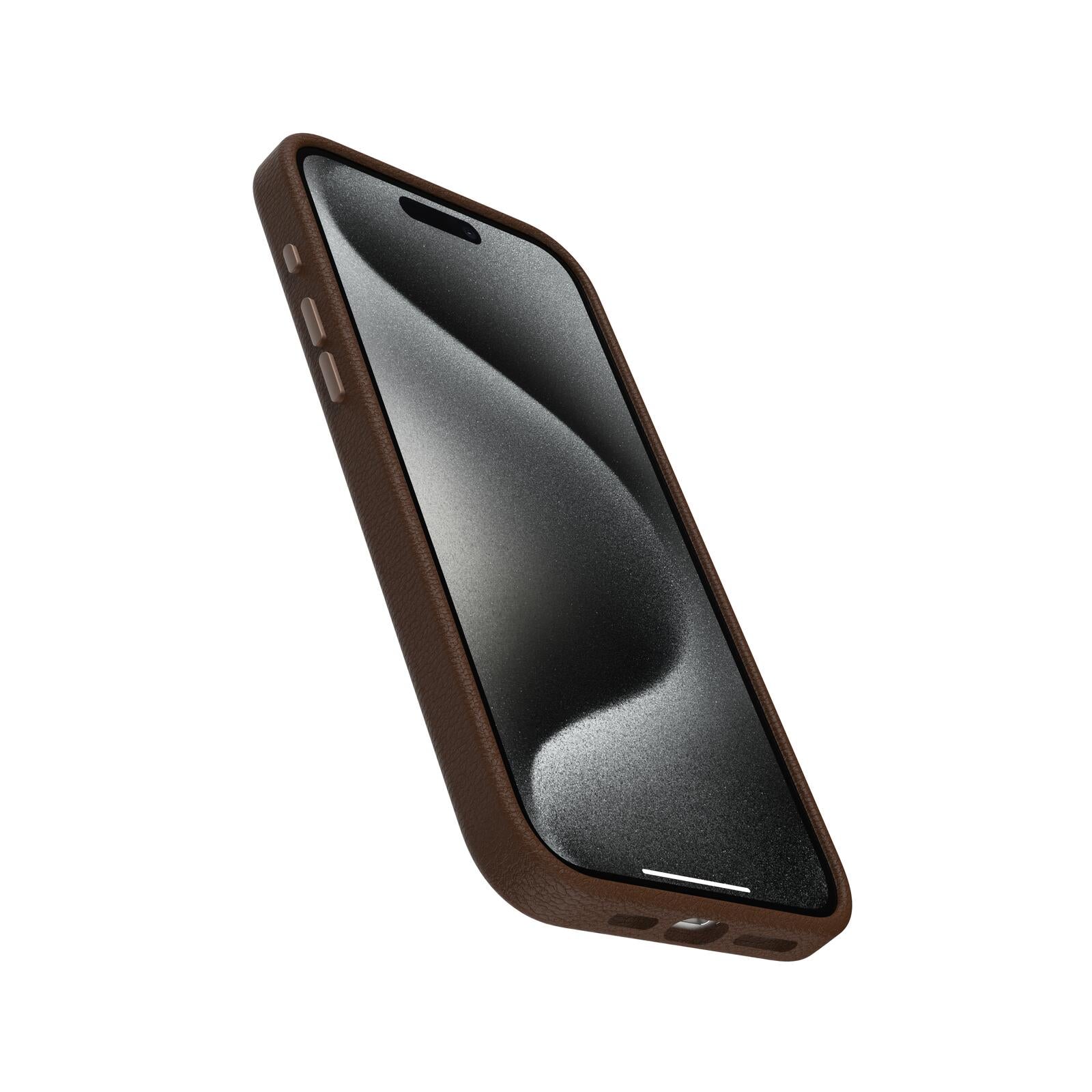 OtterBox Symmetry Cactus Leather Apple 15 iPhone Pro Max Rich Adobe - brown