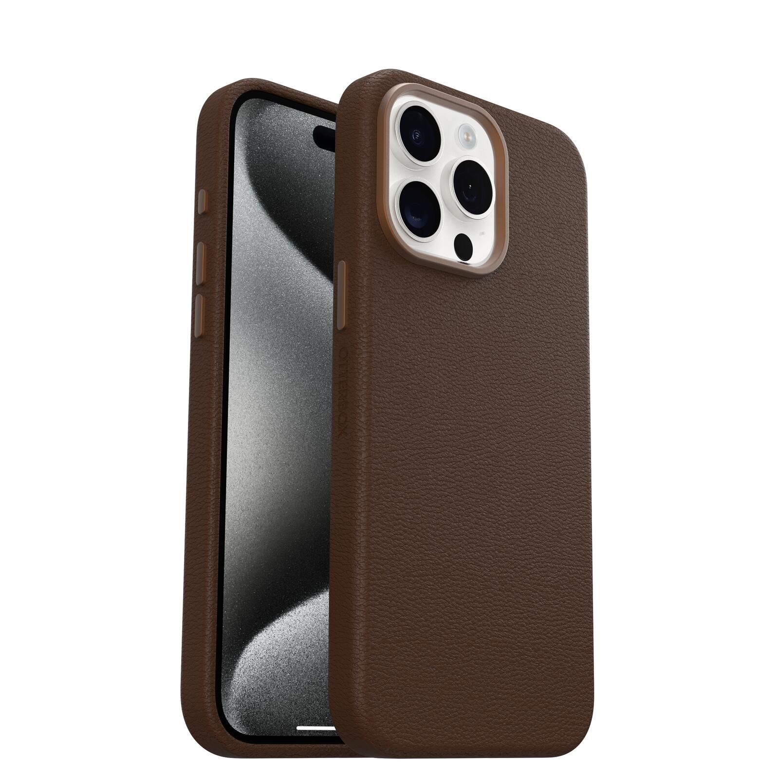 OtterBox Symmetry Cactus Leather Apple 15 iPhone Pro Max Rich Adobe - brown