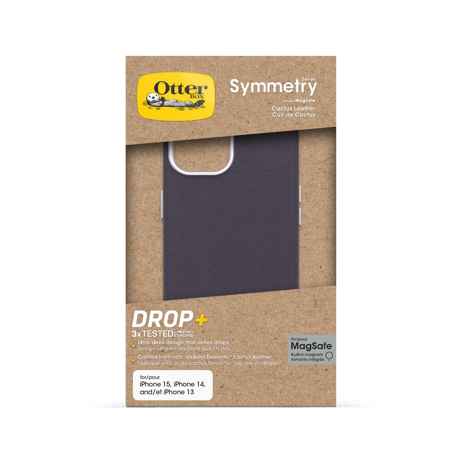 OtterBox Symmetry Cactus Leather Apple iPhone 15 Plum Luxe - purple