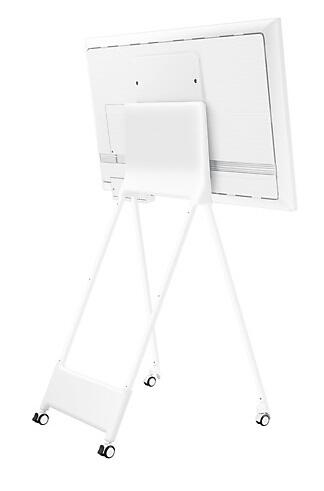 Samsung Flip Pro WM55B Flipchart 138,7 cm 55 Zoll inkl. STN-WM55R rotierbarer Rollenwagen & Tray CY-TF65BBC Anschlussbox