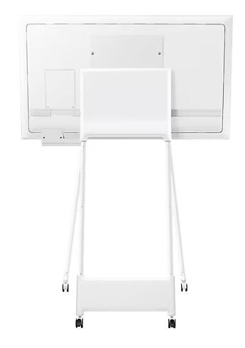 Samsung Flip Pro WM55B Flipchart 138,7 cm 55 Zoll inkl. STN-WM55R rotierbarer Rollenwagen & Tray CY-TF65BBC Anschlussbox