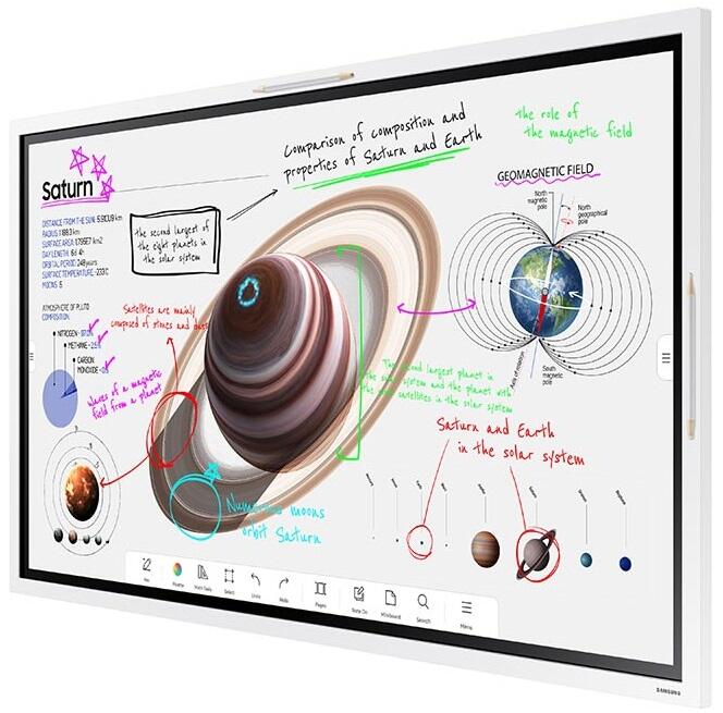 All-in-One Videokonferenzlösung Samsung Flip Pro WM55B, Neomounts NS-M1250, Barco Clickshare Bar Pro & Halterung