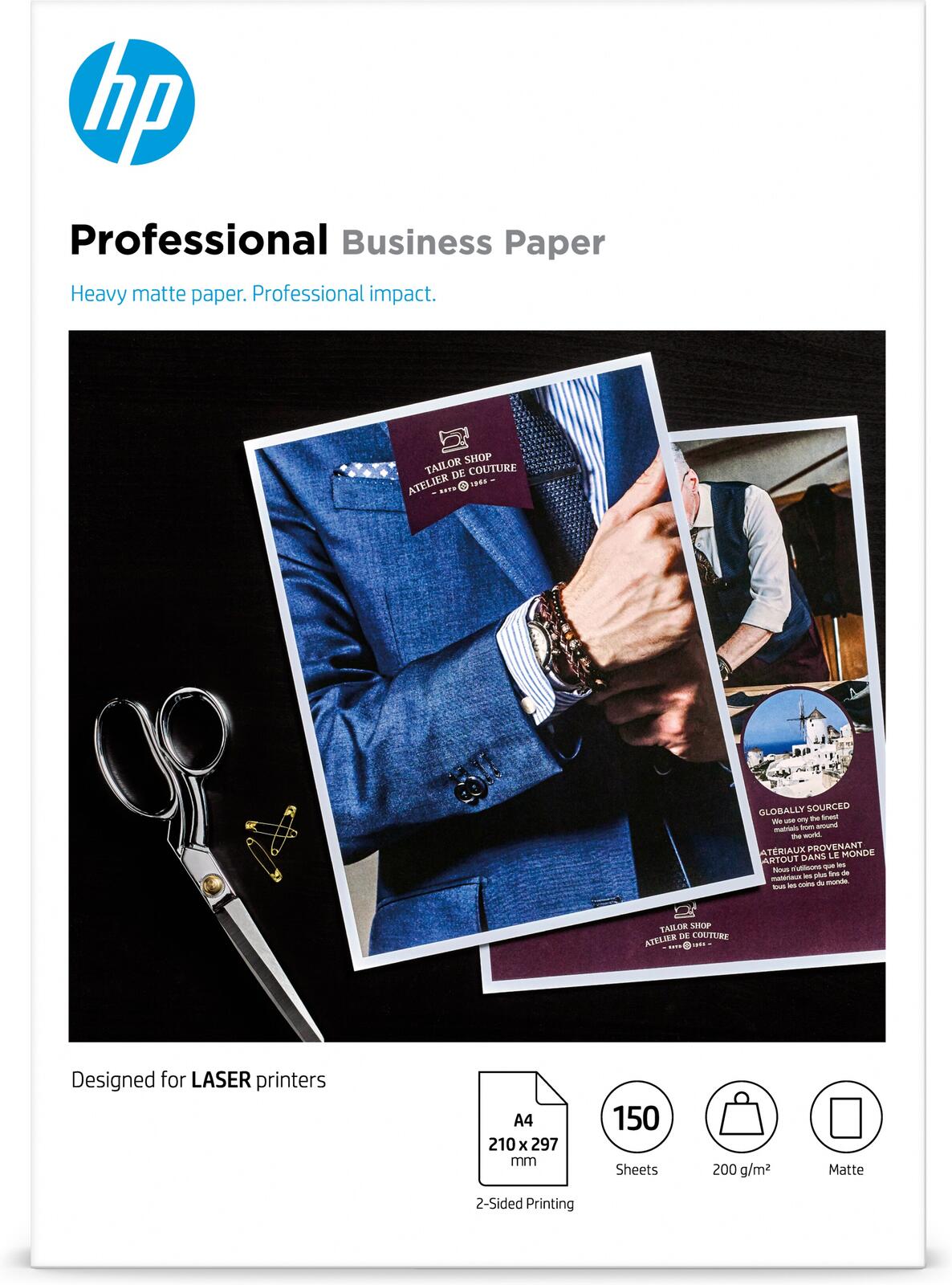 HP Professional Business Laser-Papier – A4, matt, 200 g/m²