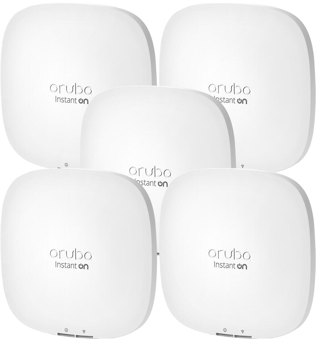 HPE Networking Instant On 5xAP22 (RW) ohne Netzteil Access Point Dualband Set5