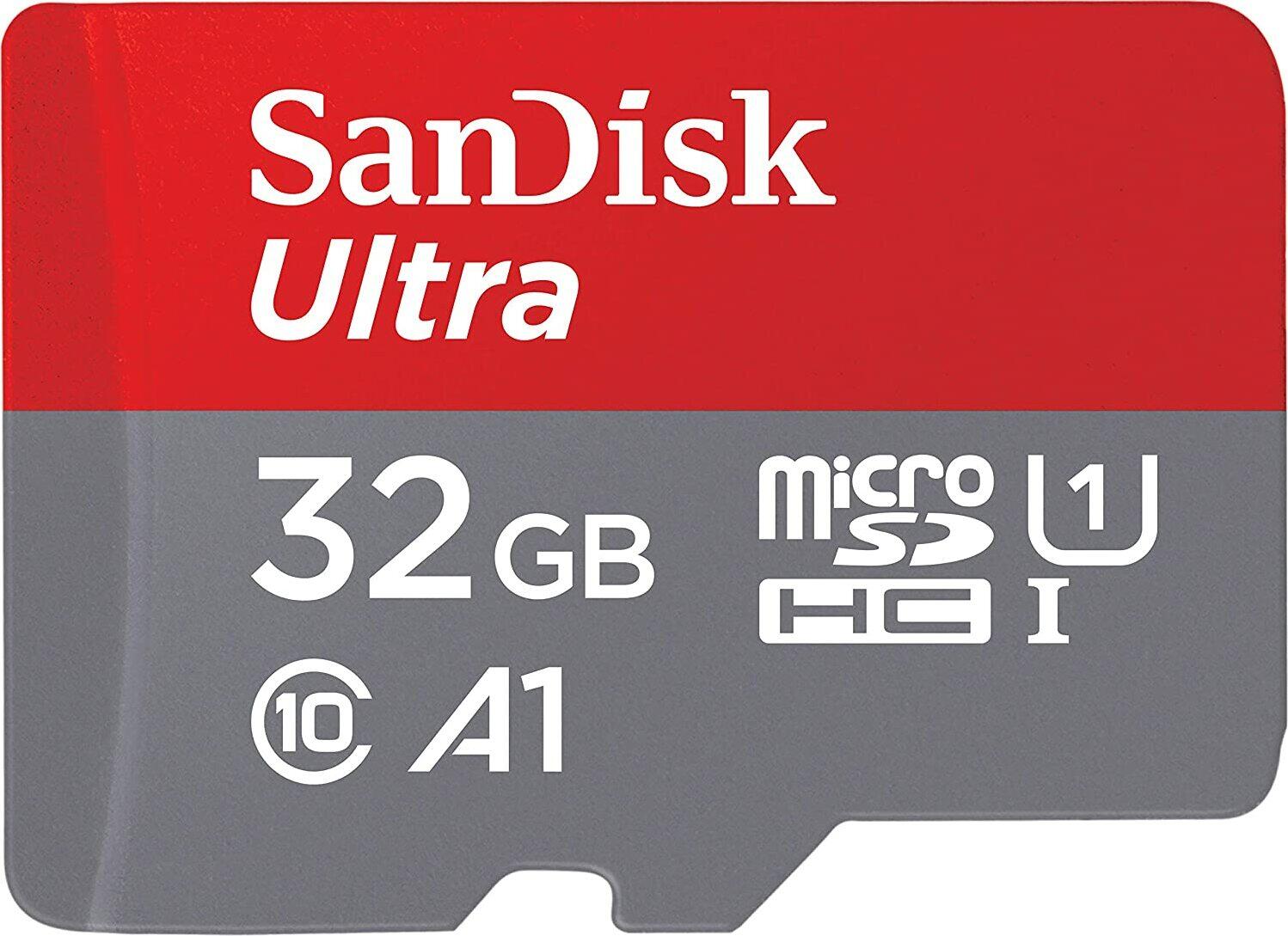 SanDisk Ultra microSDHC Speicherkarte 32GB + SD Adapter