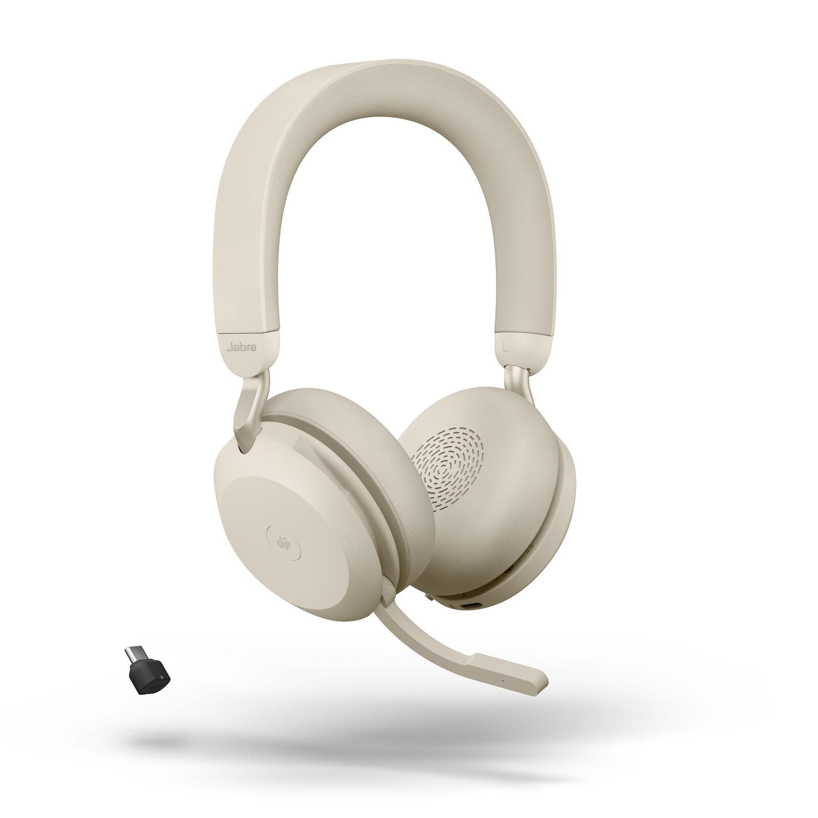 Jabra Evolve2 75 MS Stereo Headset On-Ear beige