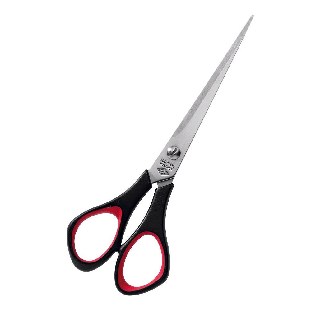 WEDO Linkshänder-Papierschere 16,0 cm - schwarz/rot