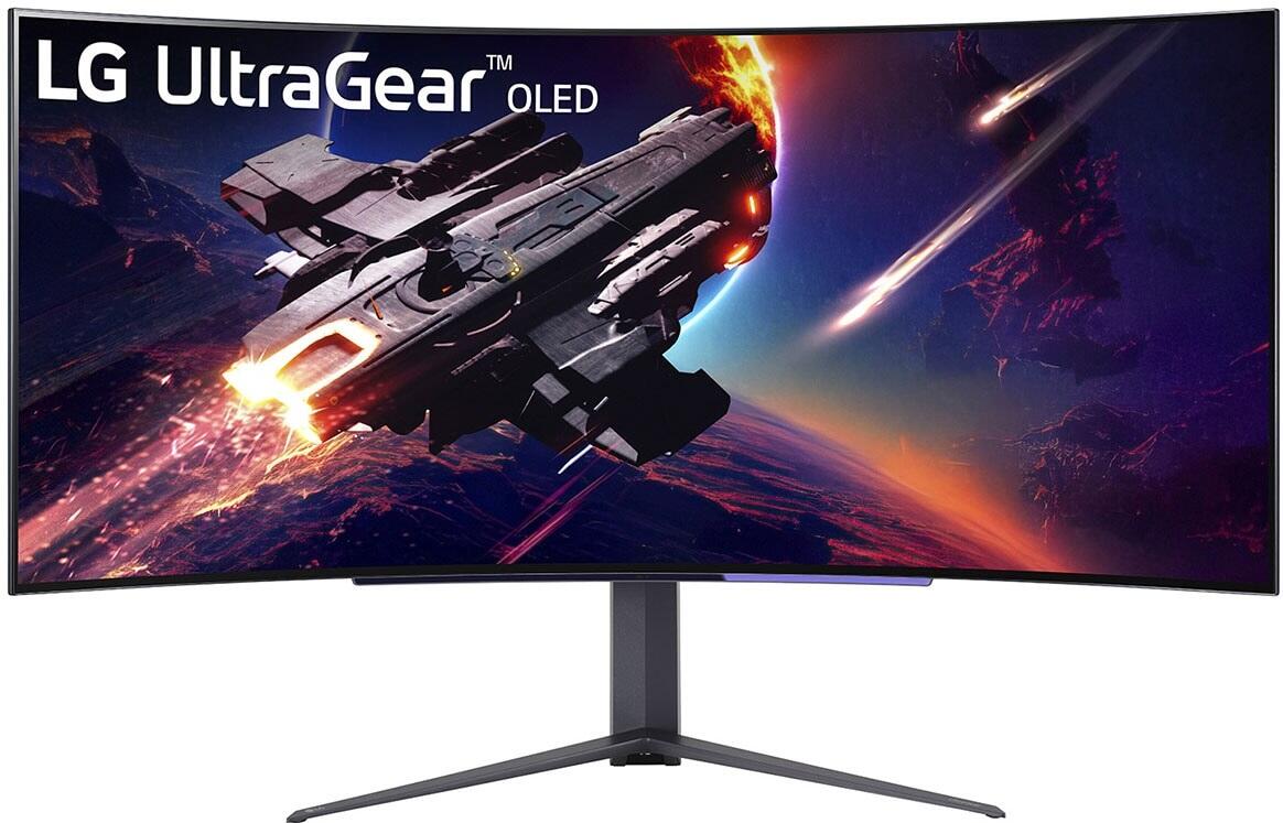 LG UltraGear OLED 45GR95QE-B Curved Gaming Monitor 113 cm (44,5 Zoll)