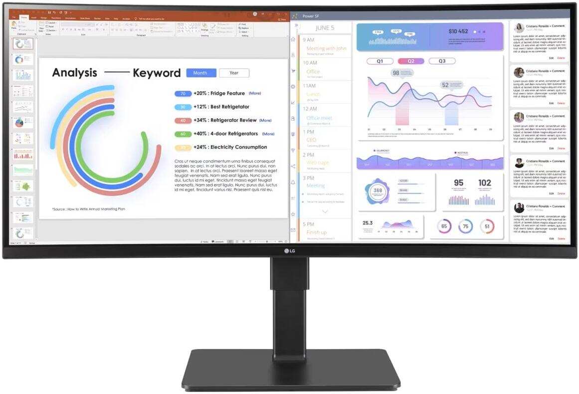 LG UltraWide 34BQ77QB-B Curved Monitor 86,72cm (34 Zoll)