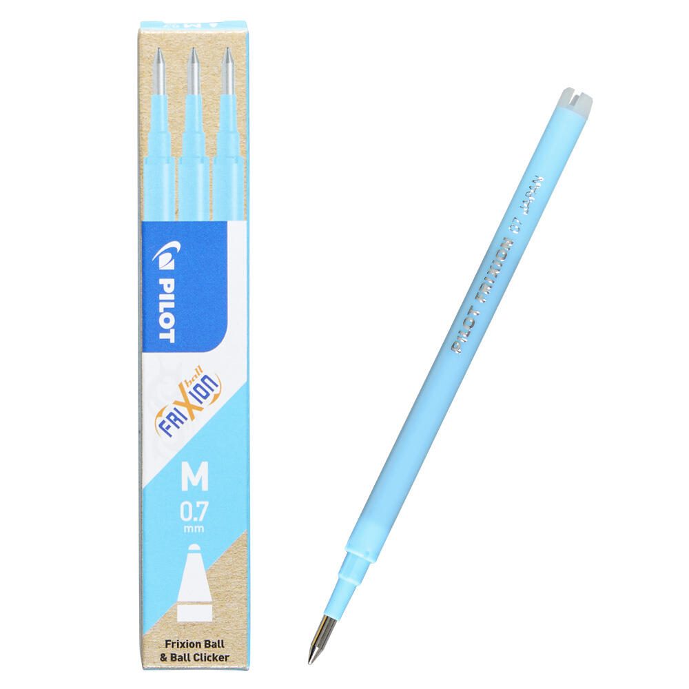 PILOT FRIXION Tintenrollerminen hellblau - 3 Stück