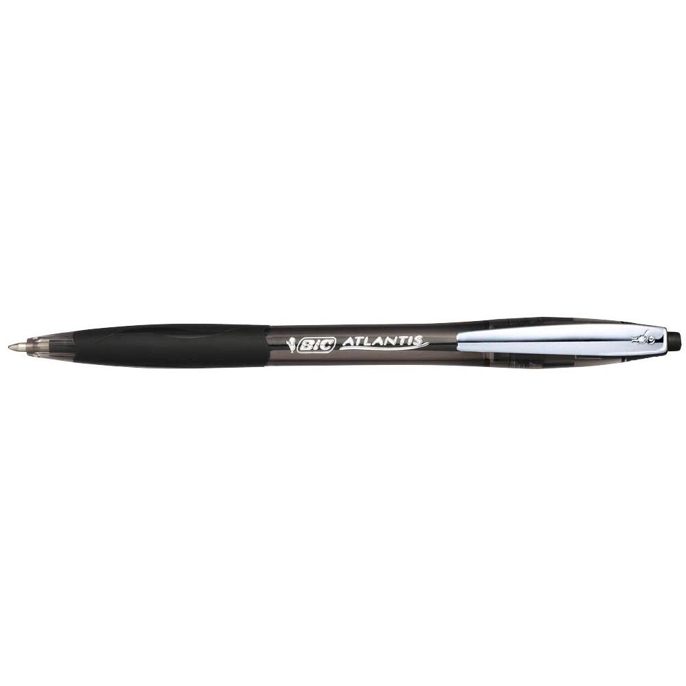 BIC Kugelschreiber ATLANTIS Soft schwarz - Schreibfarbe schwarz