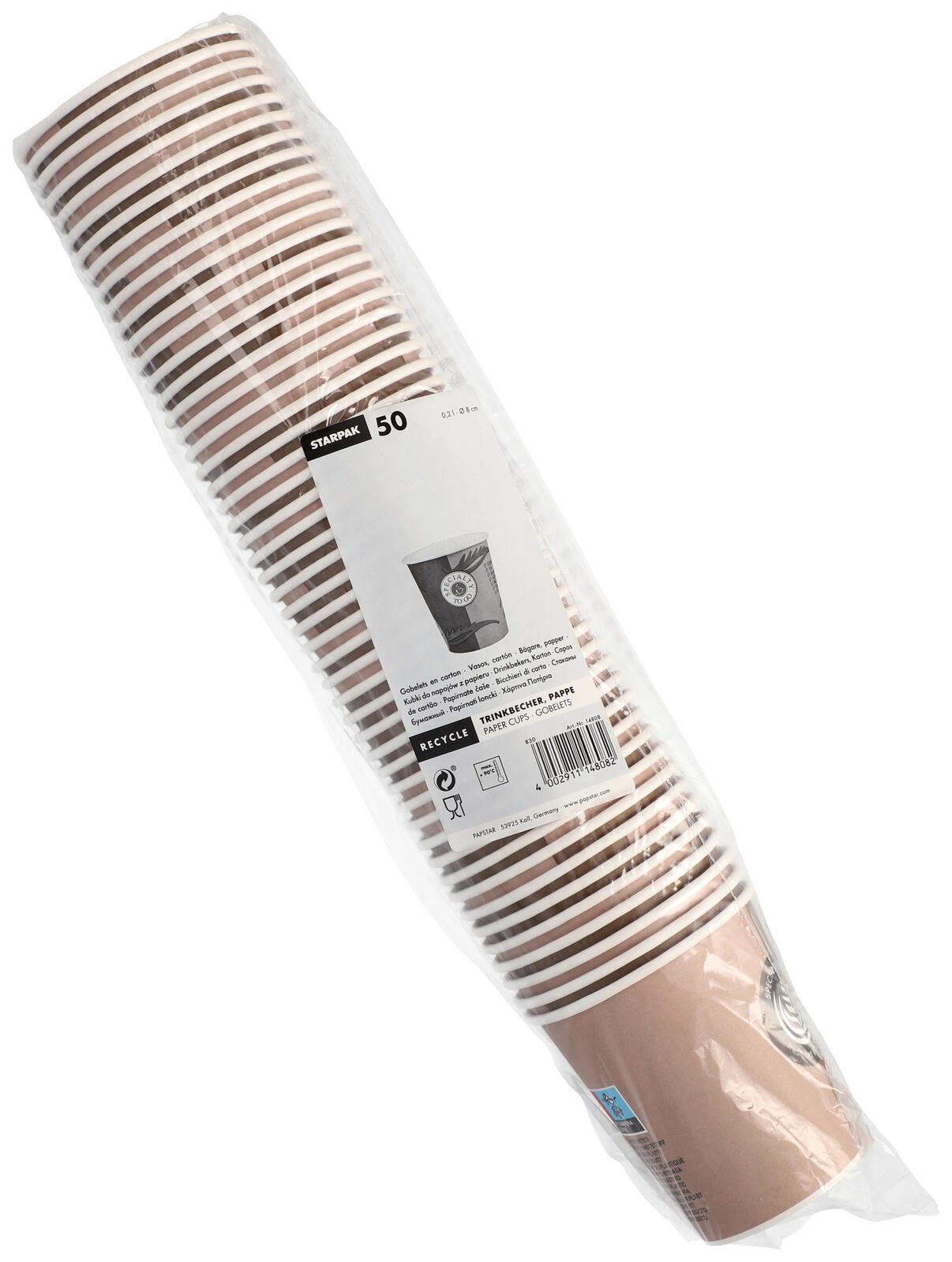 STARPAK To Go Einweg Kaffeebecher - 0,2l - 50 Stück