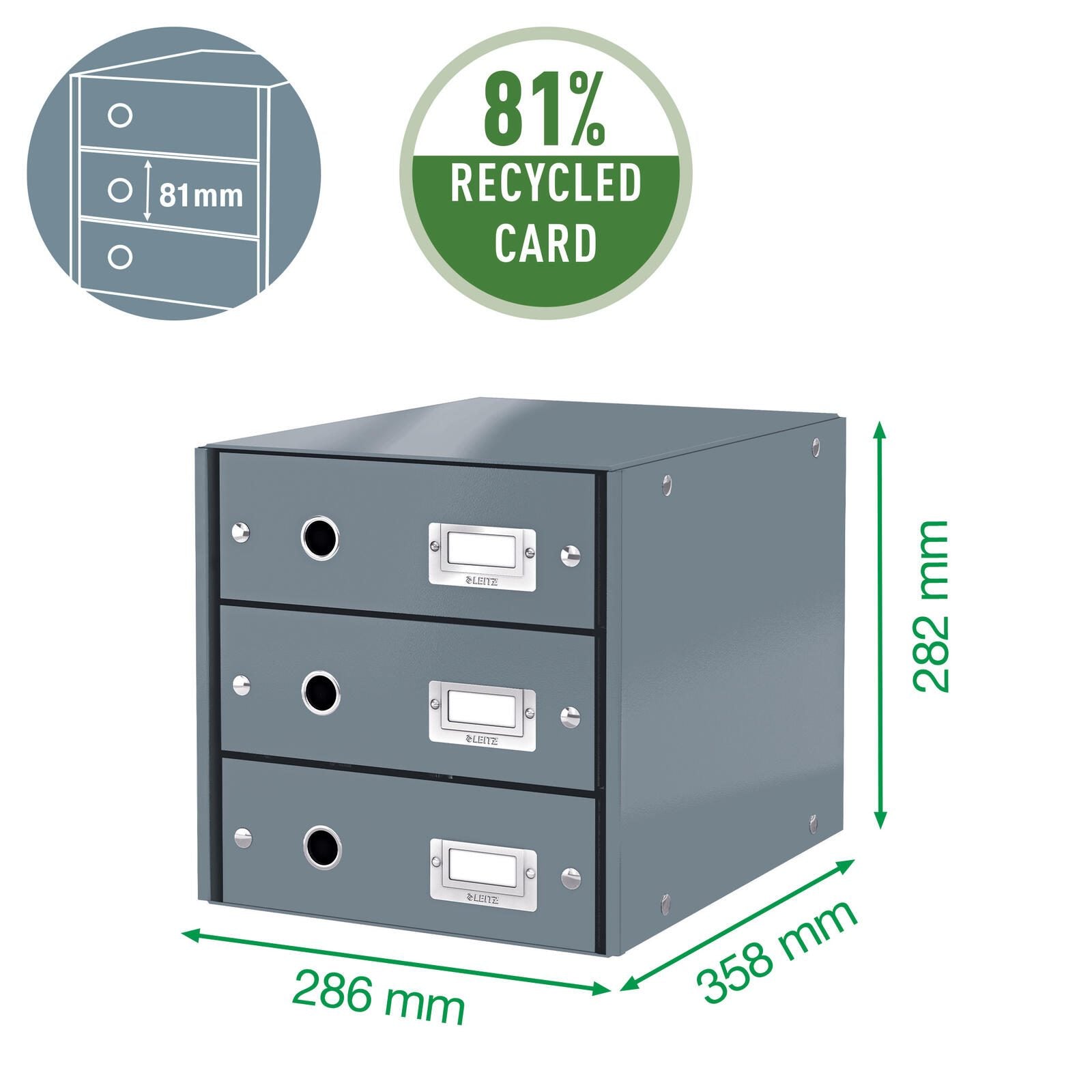 LEITZ Solid 1112 Ordner Kunststoff 8,2 cm DIN A4 - weiß