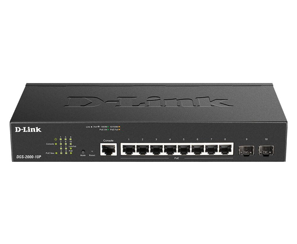 D-Link DGS-2000-10P,10-Port Gigabit PoE Managed Switch