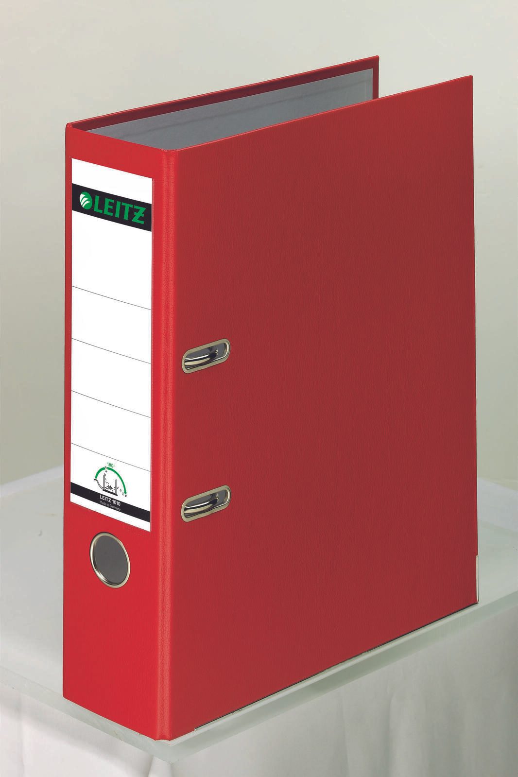 LEITZ Ordner Rückenbreite 8 cm DIN A4 Kunststoff rot