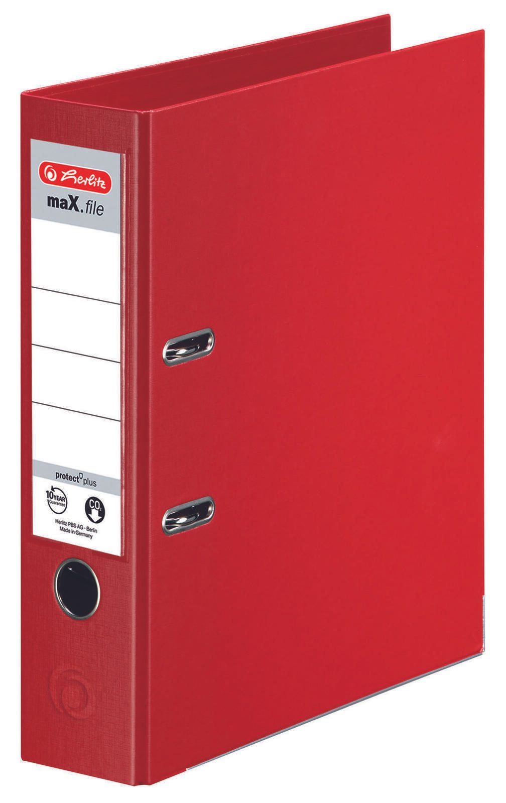 herlitz Ordner Rückenbreite 8 cm DIN A4 Kunststoff rot