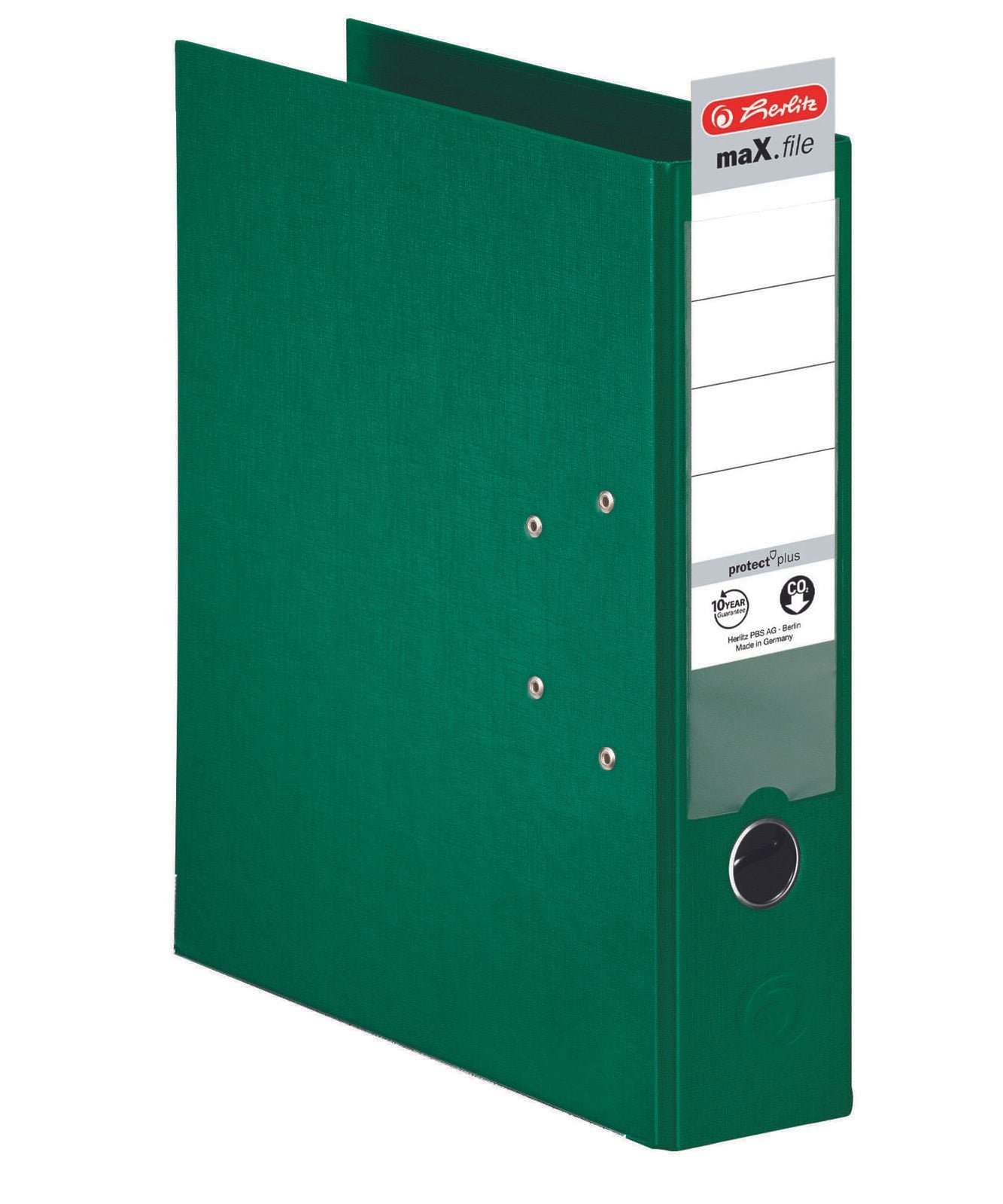 herlitz Ordner Rückenbreite 8 cm DIN A4 Kunststoff grün