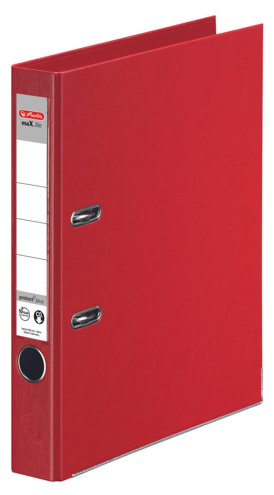 herlitz Ordner Rückenbreite 5 cm DIN A4 Kunststoff rot