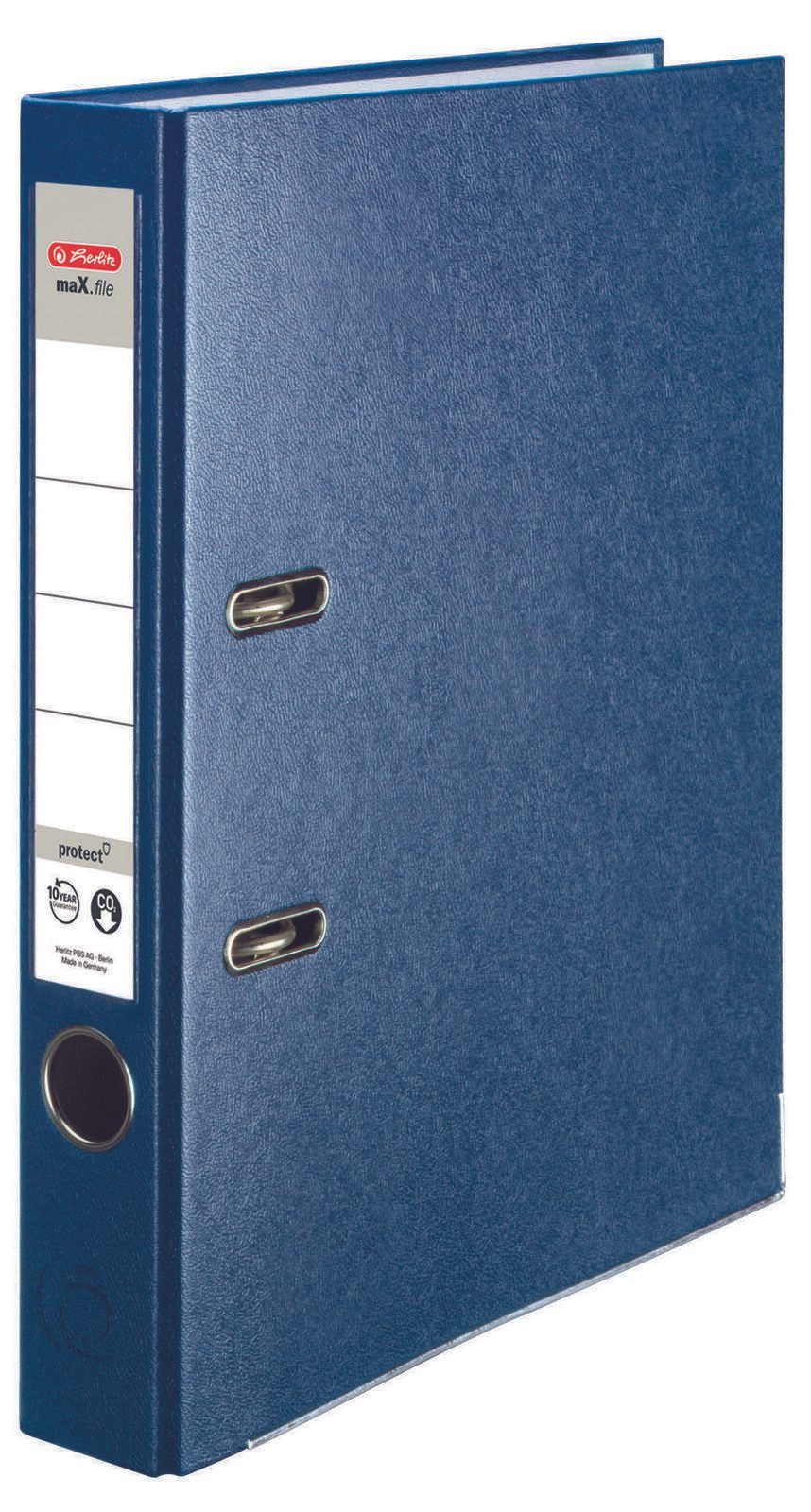 herlitz Ordner Rückenbreite 5 cm DIN A4 Kunststoff blau