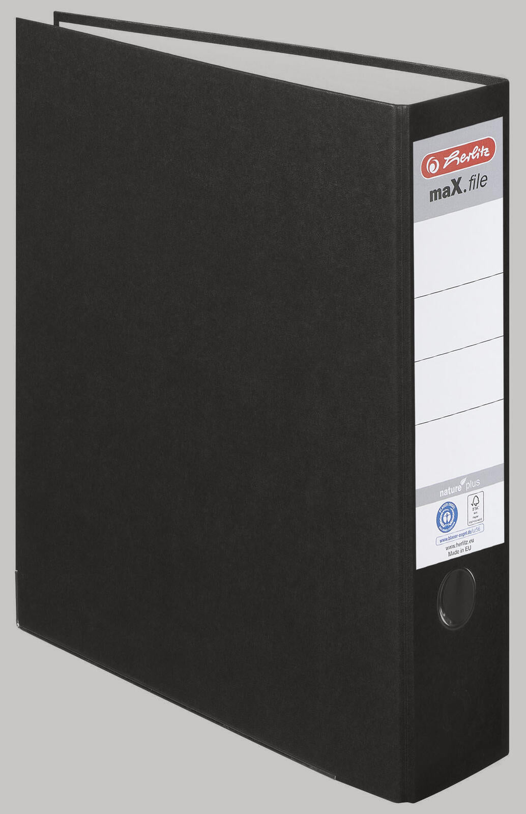 herlitz Ordner Rückenbreite 8 cm DIN A4 Karton schwarz