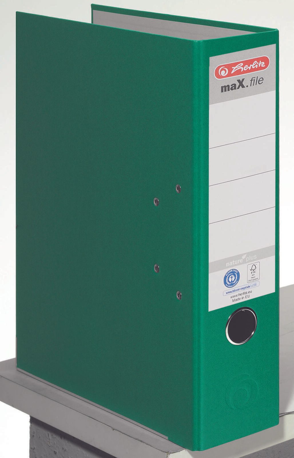 herlitz Ordner Rückenbreite 8 cm DIN A4 Karton grün