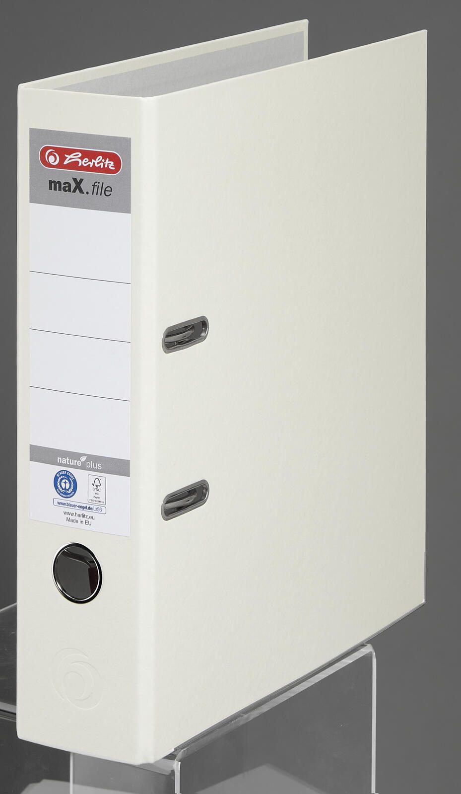 herlitz Ordner Rückenbreite 8 cm DIN A4 Karton weiß